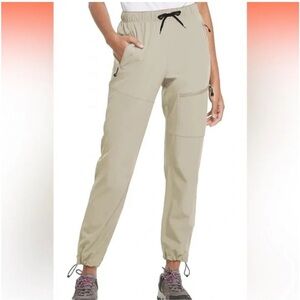 *BALEAF* Tan x Black Outdoor Joggers w/ Zip Pockets Size Large